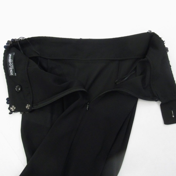 nwt DOLCE &GABBANA size 38 Silk tulle sequin SKIRT - Picture 9 of 13